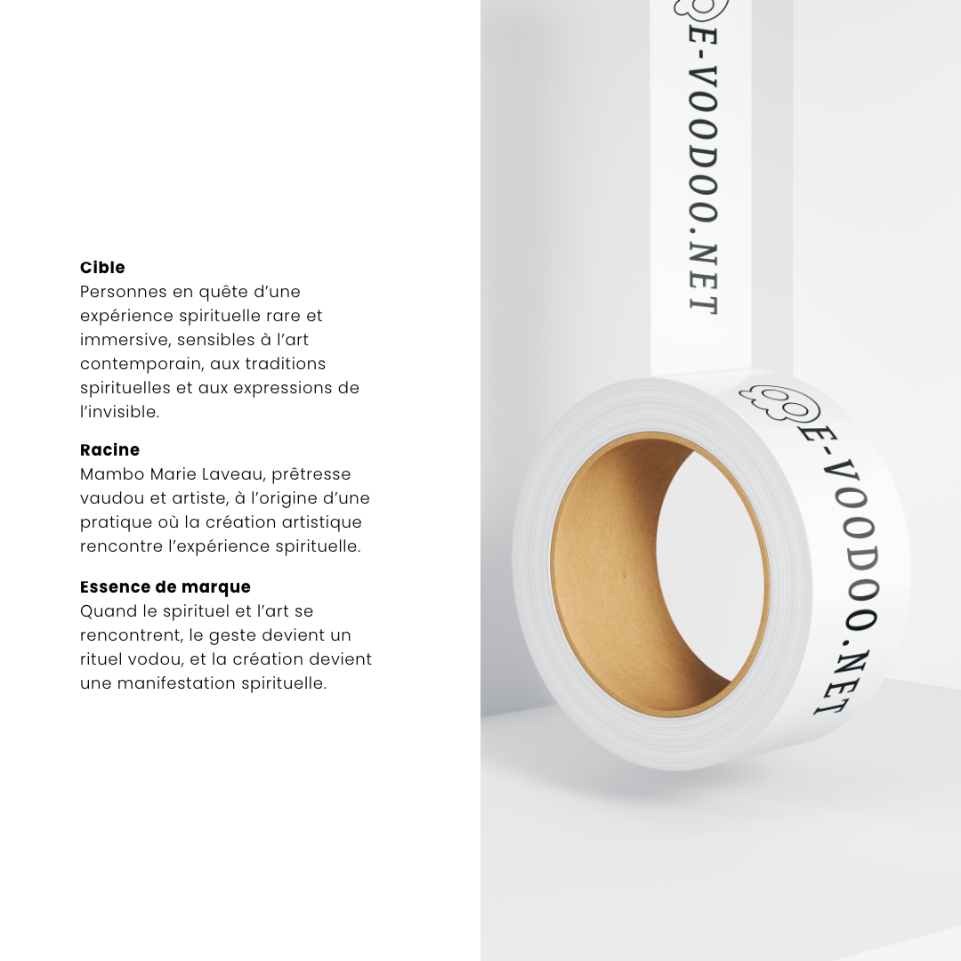 Essence de branding et tags pour e-voodoo.net