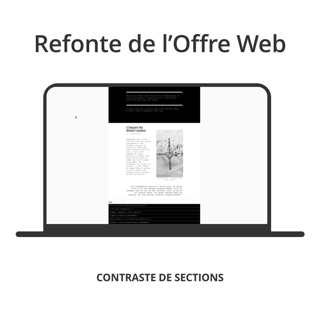 Visuel Refonte de l'offre Produit e-voodoo.net par Maggie Design